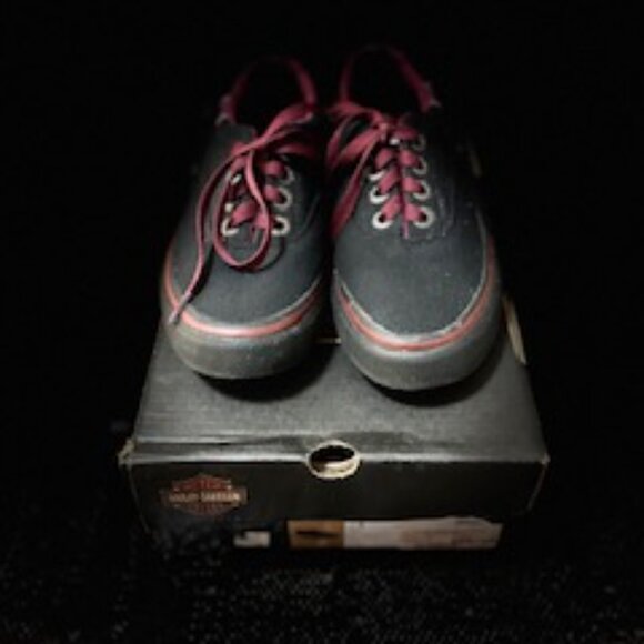 Harley Davidson Vans-Style Women's  Canvas Shoe Size 6 - Picture 9 of 11